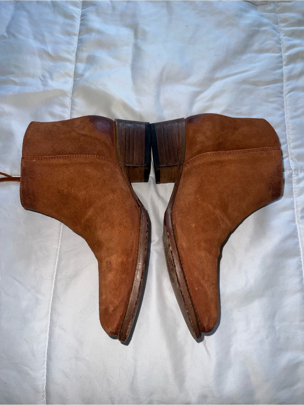 Freebird Onyx Brown Suede Ankle Booties with Side Zip - Picture 7 of 9